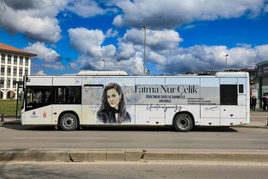 İETT filosundaki en hüzünlü araç: Fatma Nur Çelik'in anısı sokaklara taşındı 1